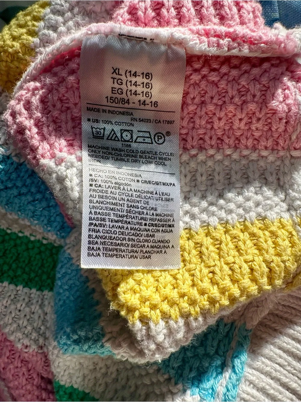 Girls’ Old Navy Colorful Sweater Tank